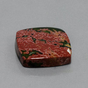 Jaspe multicolorido natural 31,23ct, almofada cortada, opaco