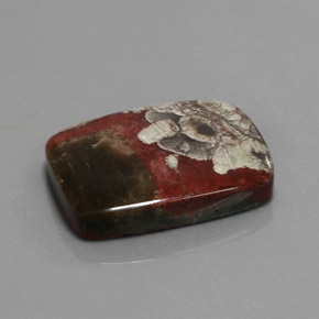 Jaspe multicolorido natural 25,26ct, almofada cortada, opaco