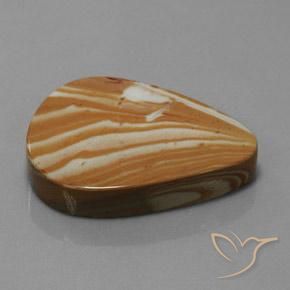 Jaspe Multicolorido Natural 41.67ct, Formato de pêra, Opaco