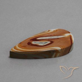 Jaspe Multicolorido Natural 18.58ct, Formato de pêra, Opaco