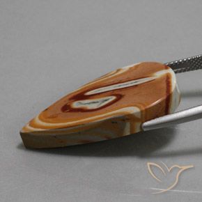 Jaspe Multicolorido Natural 18.58ct, Formato de pêra, Opaco