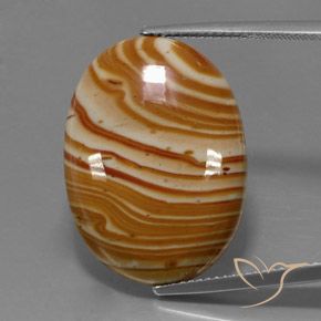 18.47ct Natural Multicolorido Jaspe, oval, Opaco