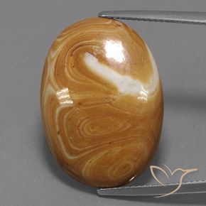 16.21ct Natural Multicolorido Jaspe, oval, Opaco