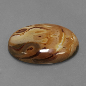 Jaspe multicolorido natural 19,06ct, corte oval, opaco