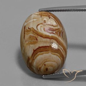 13.71ct Natural Multicolorido Jaspe, oval, Opaco
