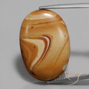 17.52ct Natural Multicolorido Jaspe, oval, Opaco