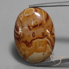 11.88ct Natural Multicolorido Jaspe, oval, Opaco