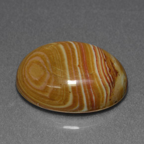 Jaspe multicolorido natural 7,34ct, corte oval, opaco