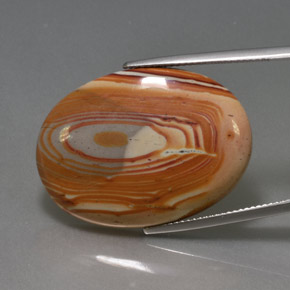 Jaspe multicolorido natural 24,42ct, corte oval, opaco