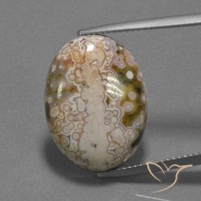 13.22ct Natural Multicolorido Jaspe, oval, Opaco