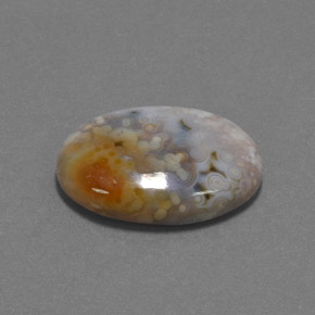Jaspe multicolorido natural 12,16ct, corte oval, opaco