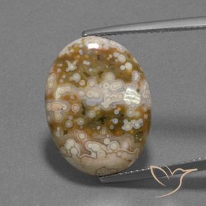 12.13ct Natural Multicolorido Jaspe, oval, Opaco