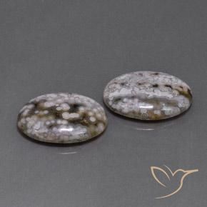Pedras preciosas de Jaspe Multicolorido natural de 19.92 ct, oval, Opaco