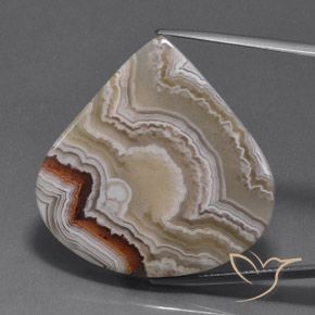 39.03ct Natural Multicolorido Jaspe, Formato de pêra, Opaco