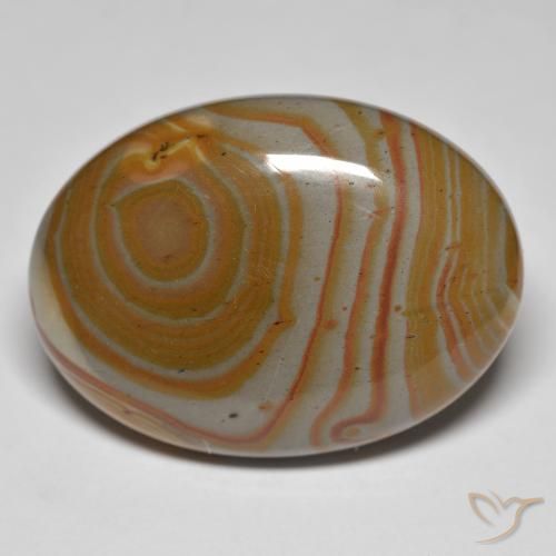 Jaspe Multicolorido Natural 34.64ct, oval, Opaco