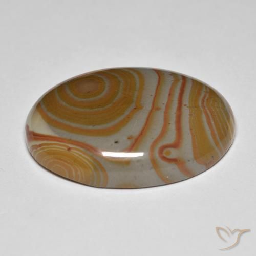 Jaspe Multicolorido Natural 34.64ct, oval, Opaco