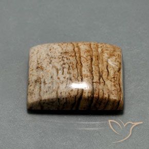 Jaspe Multicolorido Natural 32.30ct, baguete, Opaco