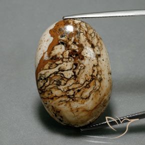 37.73ct Natural Multicolorido Jaspe, oval, Opaco