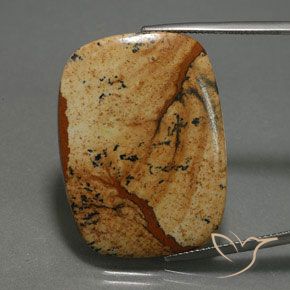27.74ct Natural Multicolorido Jaspe, Almofada, Opaco