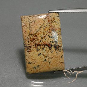 25.27ct Natural Multicolorido Jaspe, baguete, Opaco