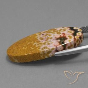 Jaspe Multicolorido Natural 25.07ct, oval, Opaco