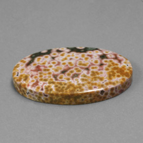Jaspe multicolorido natural 30,45ct, corte oval, opaco