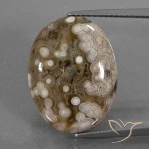 12.50ct Natural Multicolorido Jaspe, oval, Opaco