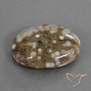 Jaspe Multicolorido Natural 12.50ct, oval, Opaco