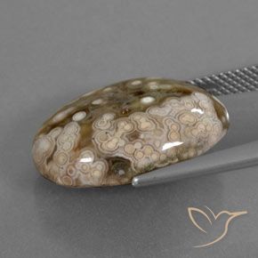 Jaspe Multicolorido Natural 12.50ct, oval, Opaco