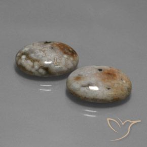 Pedras preciosas de Jaspe Multicolorido natural de 26.60 ct, oval, Opaco