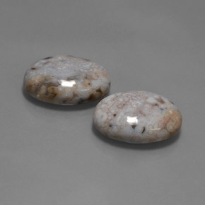 Pedras preciosas de jaspe multicolorido natural de 28,35 ct, corte oval, opaco