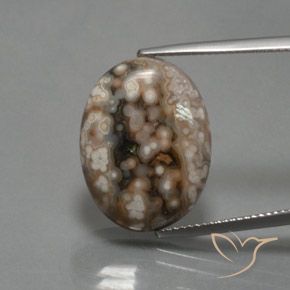 12.87ct Natural Multicolorido Jaspe, oval, Opaco