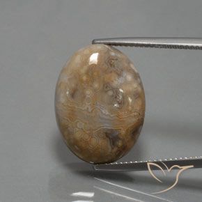 15.30ct Natural Multicolorido Jaspe, oval, Opaco