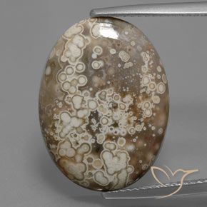 9.07ct Natural Multicolorido Jaspe, oval, Opaco