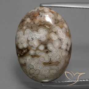 14.70ct Natural Multicolorido Jaspe, oval, Opaco