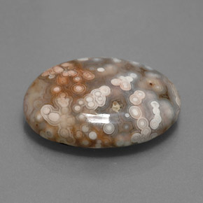 Jaspe multicolorido natural 12,17ct, corte oval, opaco