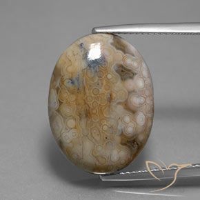 13.80ct Natural Multicolorido Jaspe, oval, Opaco