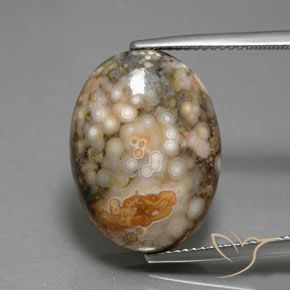 14.34ct Natural Multicolorido Jaspe, oval, Opaco