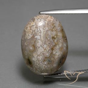 15.26ct Natural Multicolorido Jaspe, oval, Opaco