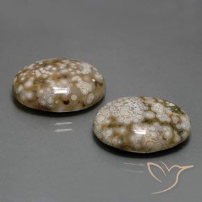 Pedras preciosas de Jaspe Multicolorido natural de 25.62 ct, oval, Opaco