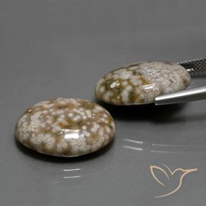 Pedras preciosas de Jaspe Multicolorido natural de 25.62 ct, oval, Opaco