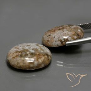 Pedras preciosas de Jaspe Multicolorido natural de 26.33 ct, oval, Opaco
