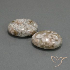 Pedras preciosas de Jaspe Multicolorido natural de 21.62 ct, oval, Opaco