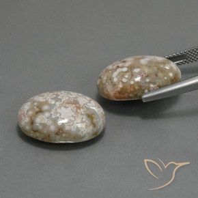Pedras preciosas de Jaspe Multicolorido natural de 21.62 ct, oval, Opaco