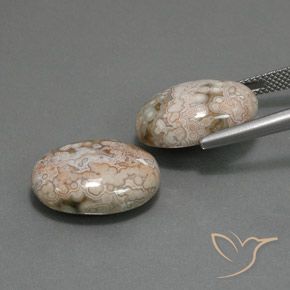 Pedras preciosas de Jaspe Multicolorido natural de 21.58 ct, oval, Opaco