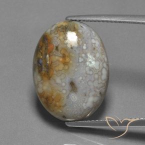 13.45ct Natural Multicolorido Jaspe, oval, Opaco
