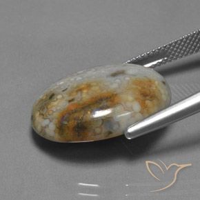 Jaspe Multicolorido Natural 13.45ct, oval, Opaco