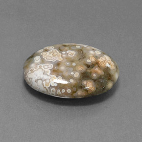 Jaspe multicolorido natural 7,50ct, corte oval, opaco