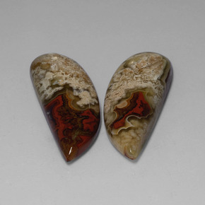 Pedras preciosas de jaspe multicolorido natural de  ct, forma extravagante, opaco