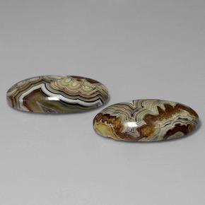 Pedras preciosas de jaspe multicolorido natural de  ct, corte oval, opaco